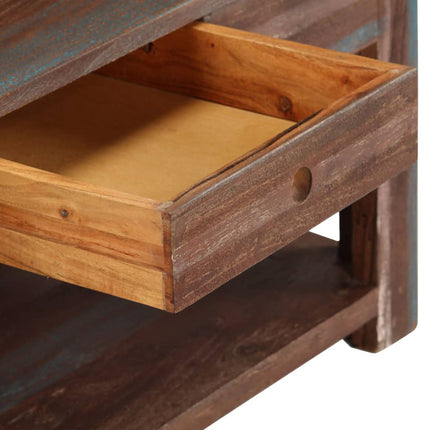 Table Basse Bois Massif Vintage 88X50X38 Cm