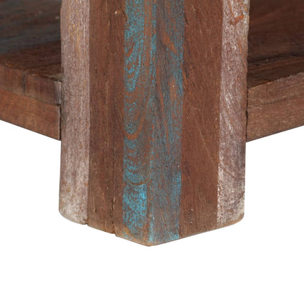 Table Basse Bois Massif Vintage 88X50X38 Cm