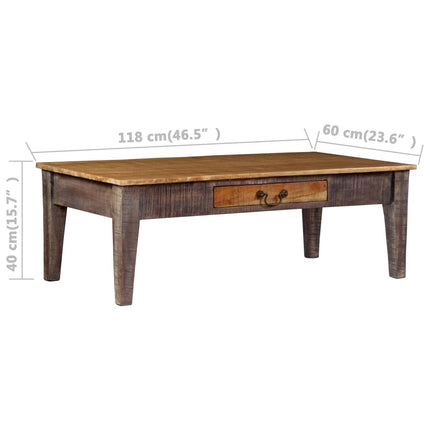 Table Basse Bois Massif Vintage