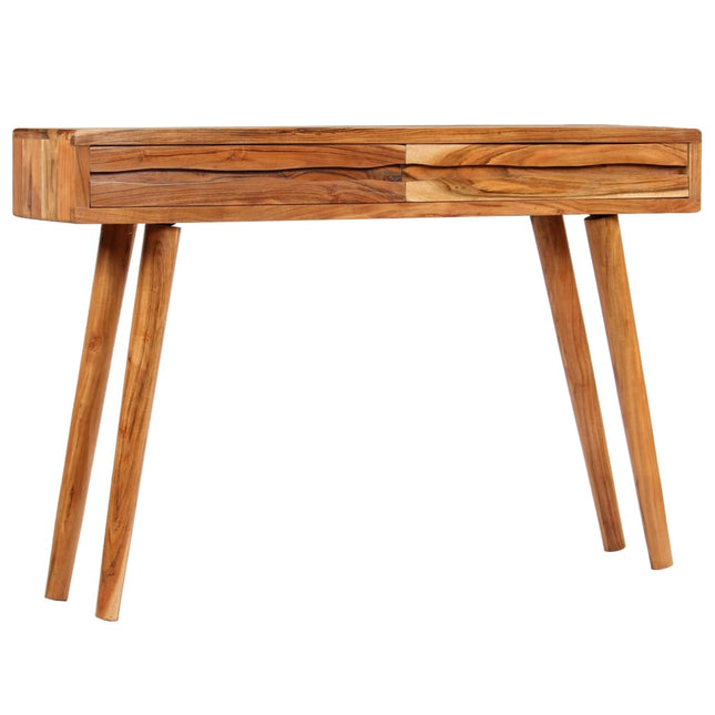 Table Console Bois D'acacia Avec Tiroirs Sculptés