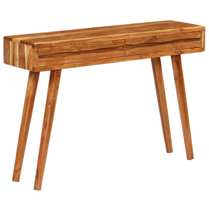 Table Console Bois D'acacia Avec Tiroirs Sculptés