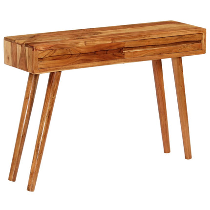 Table Console Bois D'acacia Avec Tiroirs Sculptés