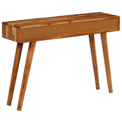 Table Console Bois D'acacia Avec Tiroirs Sculptés