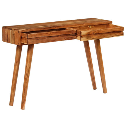 Table Console Bois D'acacia Avec Tiroirs Sculptés