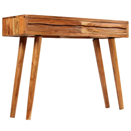 Table Console Bois D'acacia Avec Tiroirs Sculptés