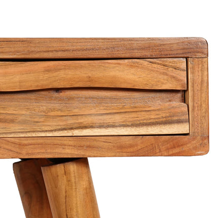 Table Console Bois D'acacia Avec Tiroirs Sculptés