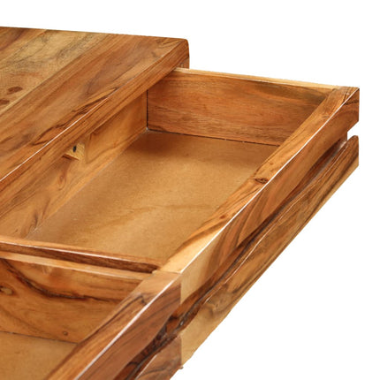 Table Console Bois D'acacia Avec Tiroirs Sculptés