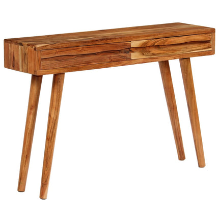 Table Console Bois D'acacia Avec Tiroirs Sculptés