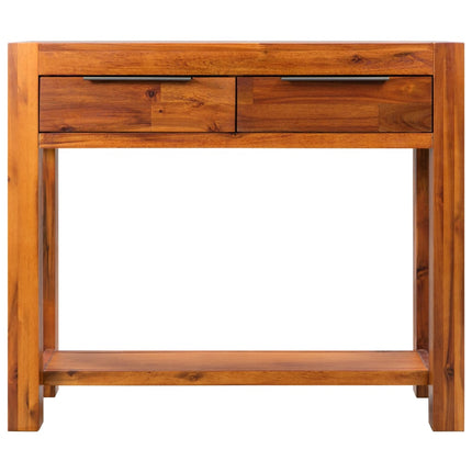 Table Console Bois D'acacia Massif 86 X 30 X 75 Cm