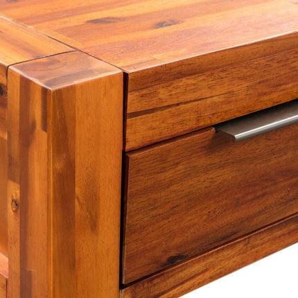 Table Console Bois D'acacia Massif 86 X 30 X 75 Cm