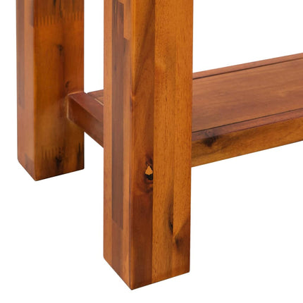 Table Console Bois D'acacia Massif 86 X 30 X 75 Cm