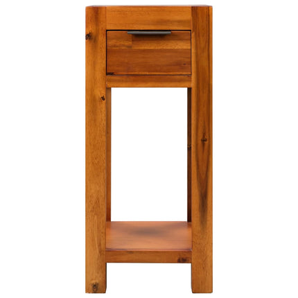 Table D'appoint Bois D'acacia Massif 30 X 30 X 70 Cm