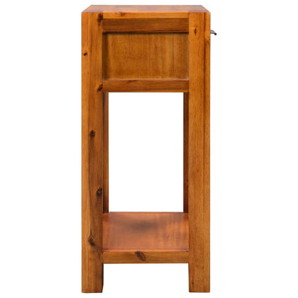 Table D'appoint Bois D'acacia Massif 30 X 30 X 70 Cm