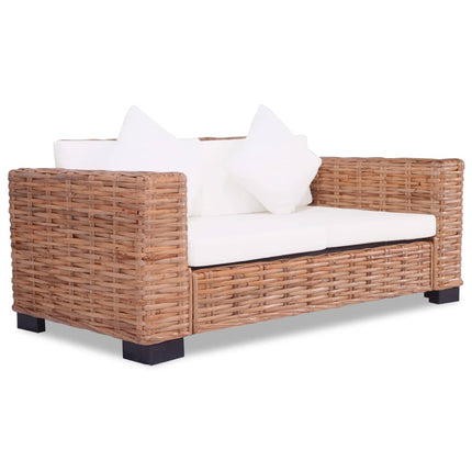 Ensemble De Canapés 15 Pcs Rotin Naturel