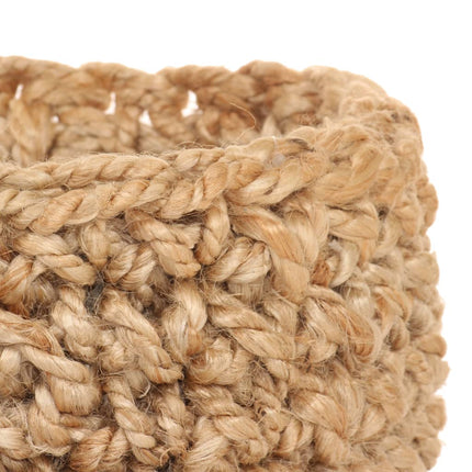 Ensemble De Panier De Rangement 3 Pcs Fait Main Jute Naturel