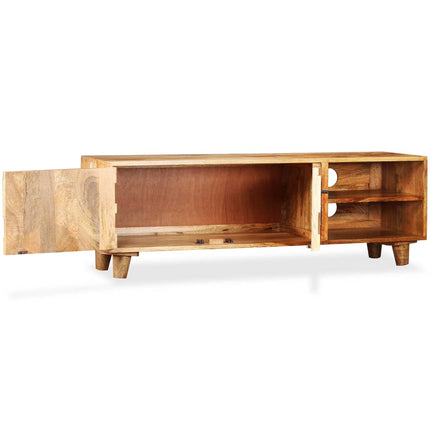 Meuble Tv Bois Massif De Manguier 118 X 35 X 40 Cm