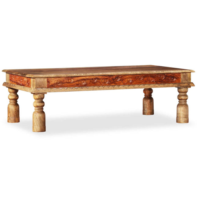 Table Basse Bois Et De Manguier 110X60X38 Cm