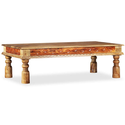 Table Basse Bois Et De Manguier 110X60X38 Cm