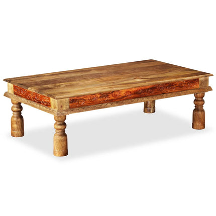 Table Basse Bois Et De Manguier 110X60X38 Cm
