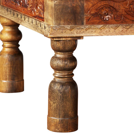 Table Basse Bois Et De Manguier 110X60X38 Cm