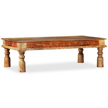 Table Basse Bois Et De Manguier 110X60X38 Cm