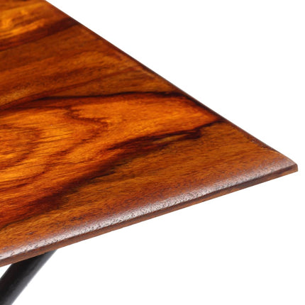 Table Basse Avec Pieds Bouclés Bois Massif