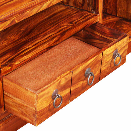 Meuble Tv Bois Massif De Sesham 120 X 30 X 40 Cm