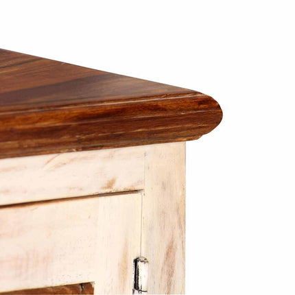 Meuble Tv Bois Massif De Manguier Et Sesham 120 X 30 X 40 Cm