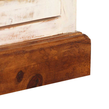 Meuble Tv Bois Massif De Manguier Et Sesham 120 X 30 X 40 Cm