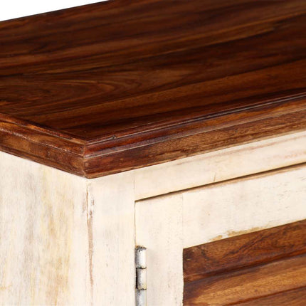Meuble Tv Bois Massif De Manguier Et Sesham 120 X 30 X 40 Cm