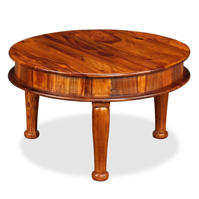 Table Basse Bois Massif 70X70X40 Cm