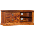 Meuble Tv Bois Massif De Sesham 90X30X40 Cm
