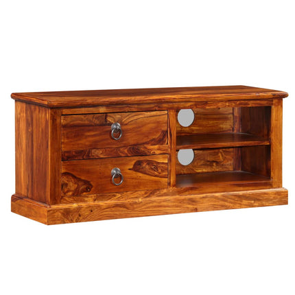 Meuble Tv Bois Massif De Sesham 90X30X40 Cm