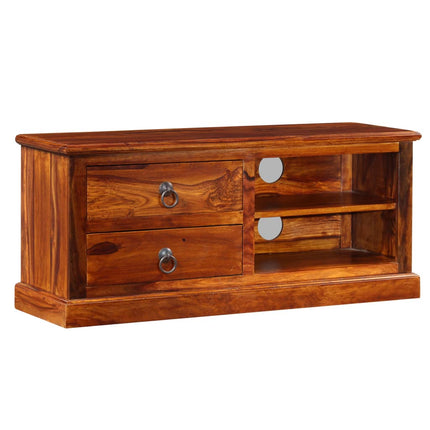 Meuble Tv Bois Massif De Sesham 90X30X40 Cm