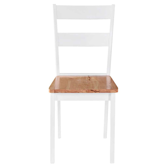 Chaises À Manger Lot De 2 Blanc Bois Hévéa Massif
