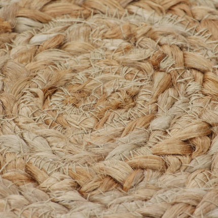 Tapis Jute Design Tressé Rond