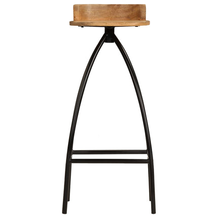 Chaises De Bar Lot De 2 Bois De Manguier Solide