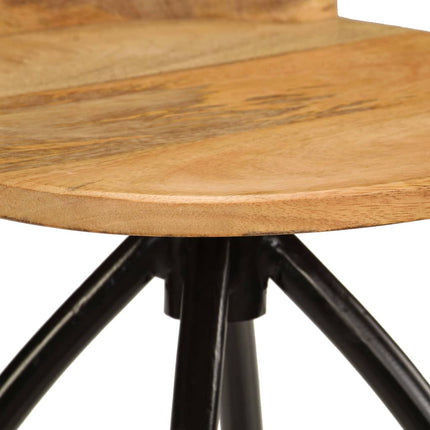 Chaises De Bar Lot De 2 Bois De Manguier Solide