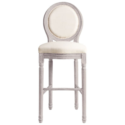 Tabourets De Bar Lot De 2 Blanc Lin