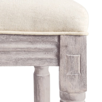 Tabourets De Bar Lot De 2 Blanc Lin