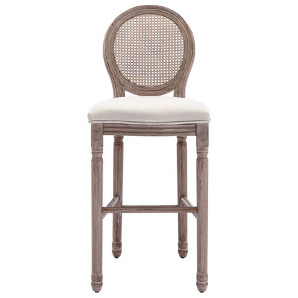 Tabourets De Bar Lot De 2 Blanc Lin
