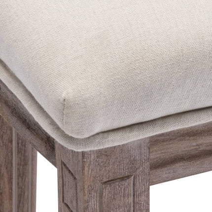 Tabourets De Bar Lot De 2 Blanc Lin