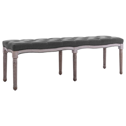 Banc Lin Bois Massif 150 X 40 X 48 Cm