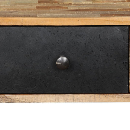 Table Console Teck Massif De Récupération 120 X 30 X 76 Cm