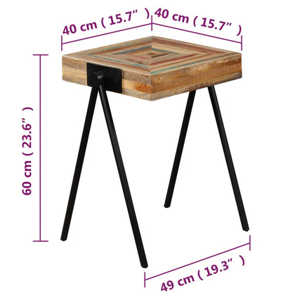 Table D'appoint Teck Massif De Récupération
