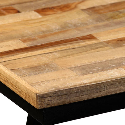 Banc Teck De Récupération Et Acier 110 X 35 X 45 Cm