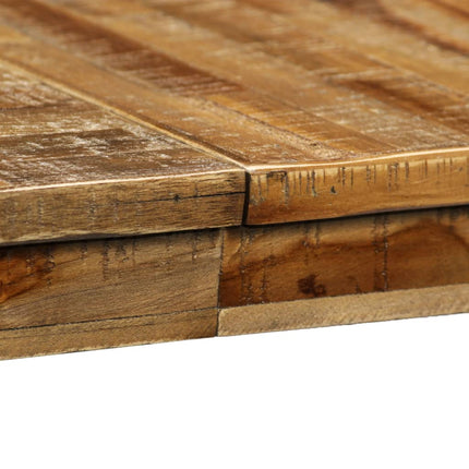 Table À Manger Teck Recyclé Et Acier 180X90X76 Cm