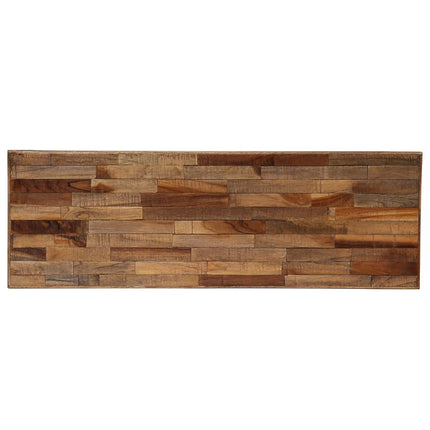Table Console Teck Recyclé Massif 90 X 30 X 76 Cm