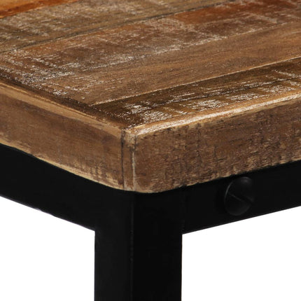 Table Console Teck Recyclé Massif 90 X 30 X 76 Cm