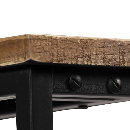 Table Console Teck Recyclé Massif 90 X 30 X 76 Cm